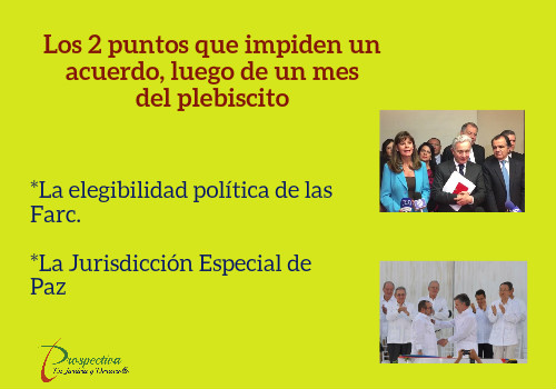 Los 2 puntos que impiden un acuerdo, luego de un mes del&nbsp;plebiscito